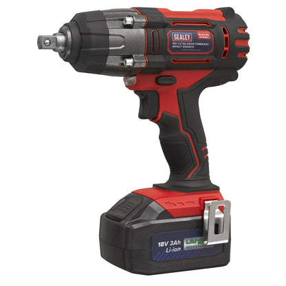 Sealey CP400LI Cordless Impact Wrench 18V 3Ah Lithium-ion 1/2"Sq Drive