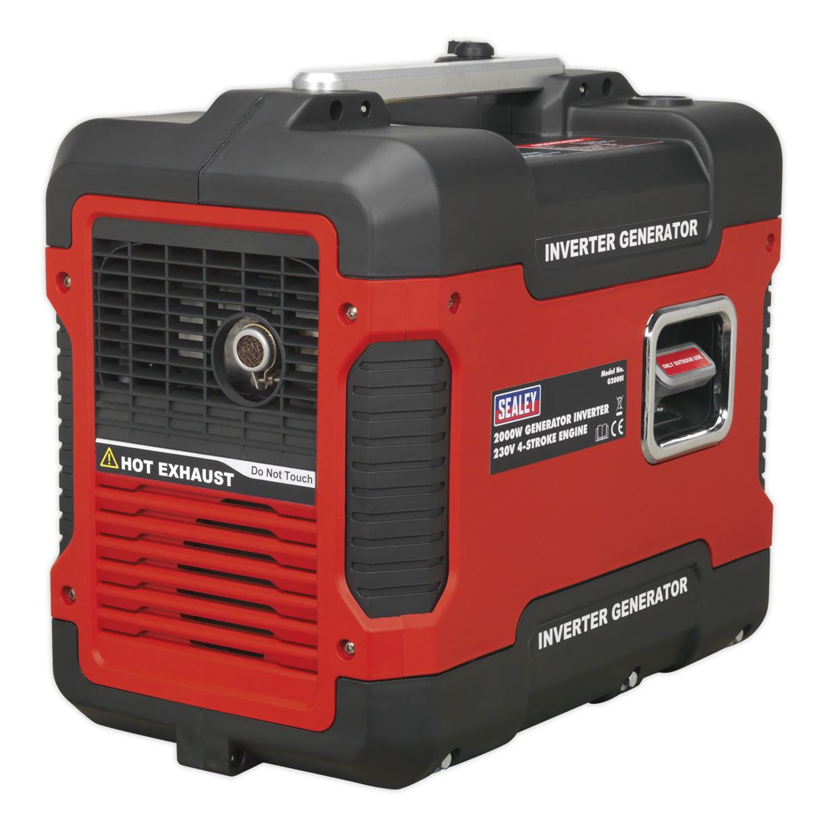 Sealey G2000I Inverter Generator 2000W 230V 4-Stroke Engine