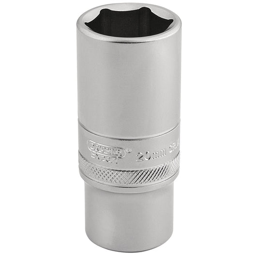 Draper 16587 6 Point Metric Deep Socket 3/8" Sq. Dr. 20mm