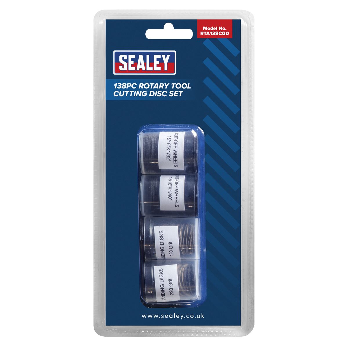 Sealey RTA138CGD Rotary Tool Cutting Disc Set 138pc