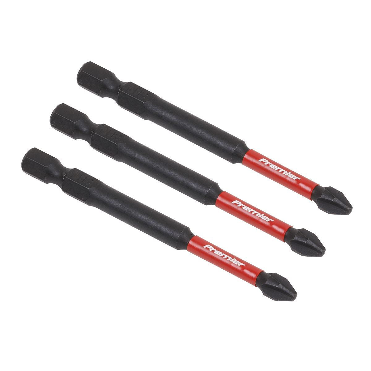 Sealey AK8255 Phillips #2 Impact Power Tool Bits 75mm - 3pc