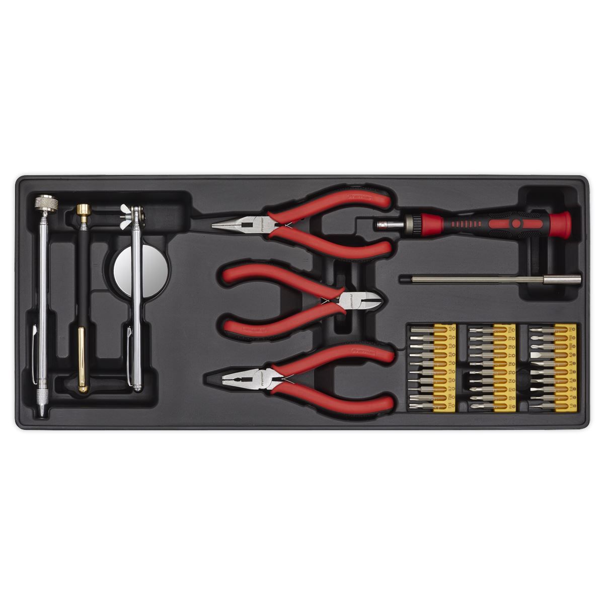 Sealey TBT17 Tool Tray with Precision & Pick-Up Tool Set 38pc