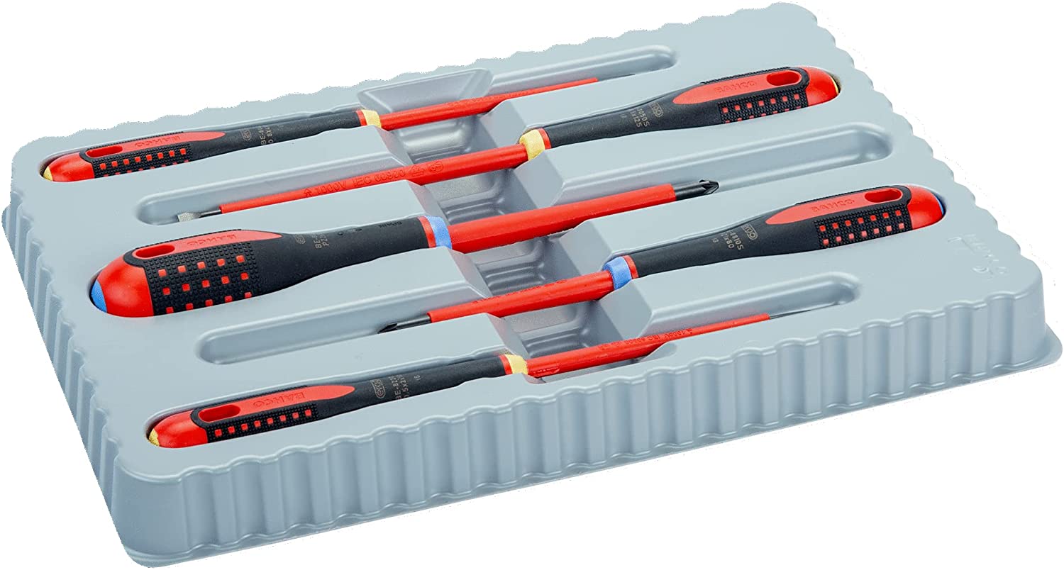 Bahco 1000v Insulated ERGO™ Screwdriver Set 5 Piece BE - 9882S - McCormickTools