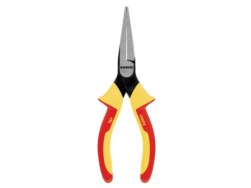 Bahco 2421S ERGO Insulated Flat Nose Pliers 140mm 5.1/2in BAH2421S140 - McCormickTools