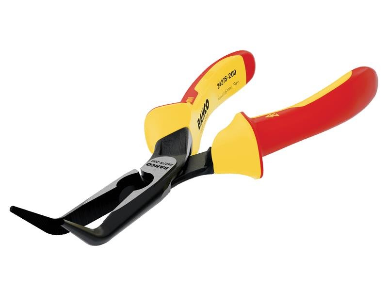 Bahco 2427S ERGO Insulated Bent Nose Pliers 160mm 6.1/4in BAH2427S160 - McCormickTools