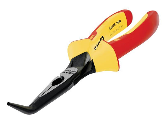 Bahco 2427S ERGO Insulated Bent Nose Pliers 160mm 6.1/4in BAH2427S160 - McCormickTools