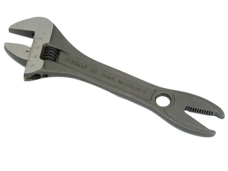 Bahco 31 Black Adjustable Wrench Alligator Jaw 200mm 8in BAHB31