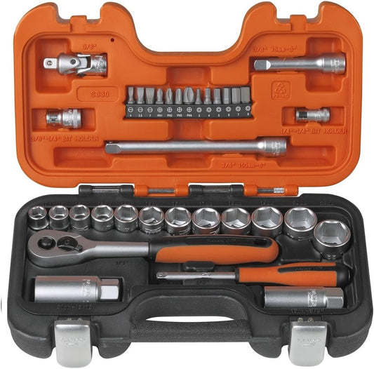 Bahco TB - XMS24SS38 Bahco 3/8in Drive Socket Set 34 Piece S330