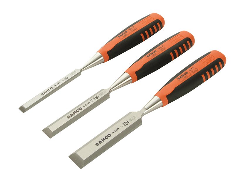 Bahco 424 - P Bevel Edge Chisel Set 3 Piece BAH424PS3