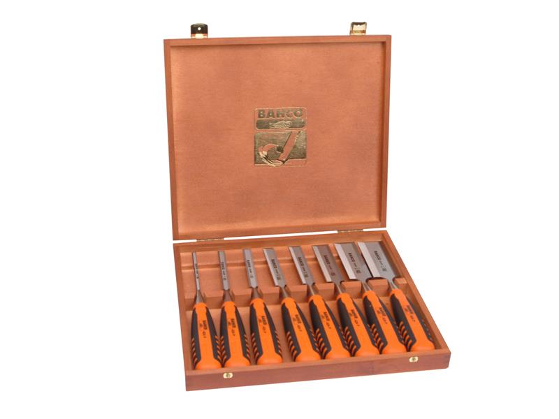 Bahco 424 - P Bevel Edge Chisel Set 8 Piece BAH424PS8