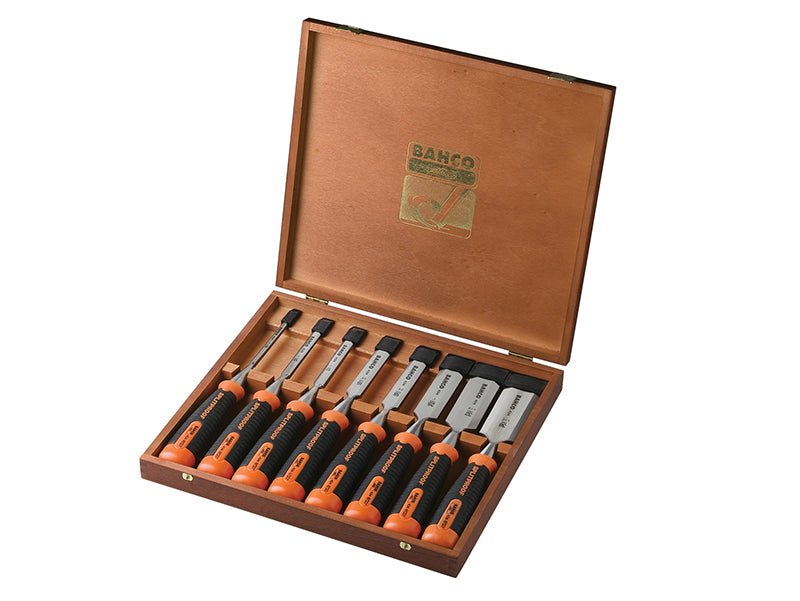 Bahco 434 - S8 Bevel Edge Chisel Set 8 Piece BAH434S8