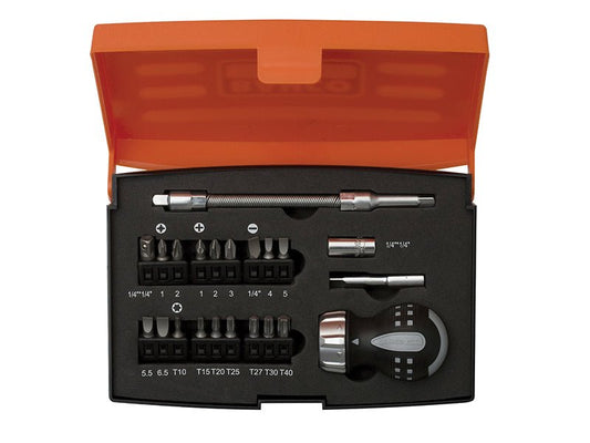 Bahco 808050S - 22 Stubby Ratchet Screwdriver Set 22 Piece BAH808050S22