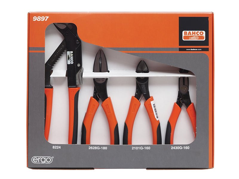 Bahco 9897 Plier Set 4 Piece BAH9897