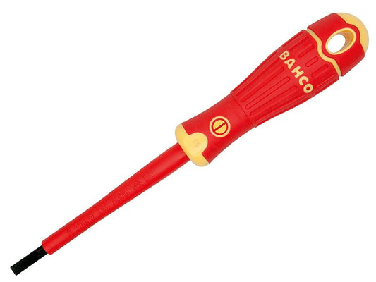 Bahco BAHCOFIT Insulated Screwdriver Slotted Tip 10.0 x 200mm BAH196100200