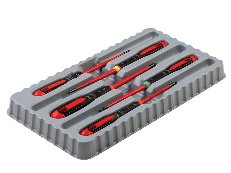 Bahco BE - 9871SL ERGO Slim VDE Insulated Screwdriver Set 5 Piece BAH9871SL