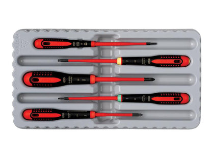 Bahco BE - 9871SL ERGO Slim VDE Insulated Screwdriver Set 5 Piece BAH9871SL