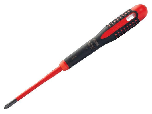 Bahco ERGO Slim VDE Insulated Phillips Screwdriver PH1 x 80mm BAHBE8610SL