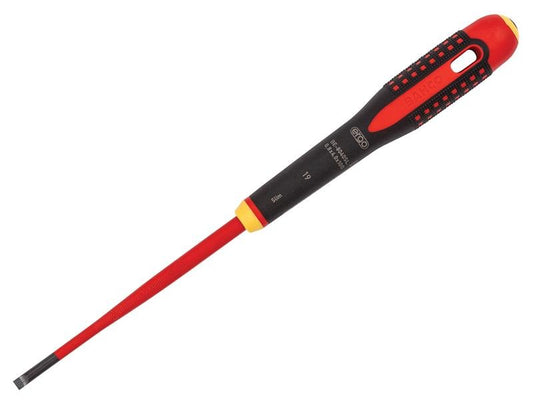 Bahco ERGO Slim VDE Insulated Slotted Screwdriver 5.5 x 125mm BAHBE8050SL