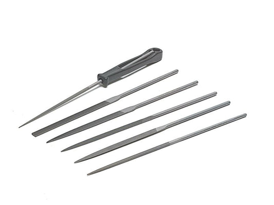 Bahco Needle File Set of 6 Cut 2 Smooth 2 - 470 - 16 - 2 - 0 160mm 6.2in BAH470 - McCormickTools