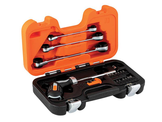 Bahco Pistol Grip Ratcheting Screwdriver Set 25 Piece BAH808050SET