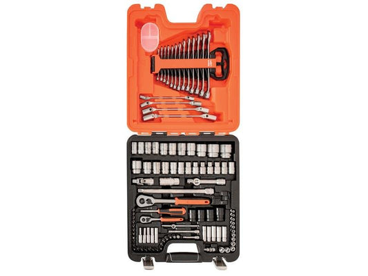 Bahco S106 Socket & Spanner Set of 106 AF & Metric 1/4 & 1/2in Drive BAHS106 - McCormickTools