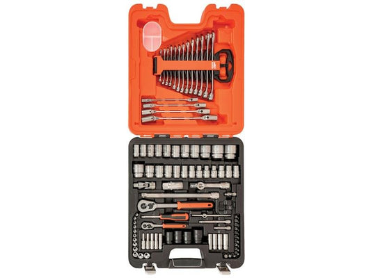 Bahco S87+7 Socket & Spanner Set of 94 Metric & AF 1/4 & 1/2in Drive BAHS877 - McCormickTools