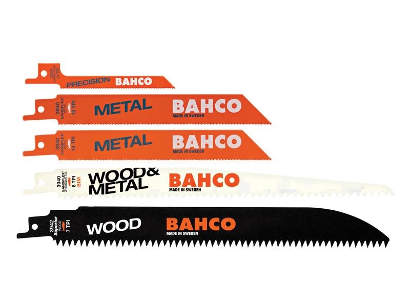 Bahco Sabre Saw Blade Set 5 Piece BAH3940MIX5P