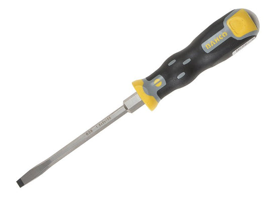 Bahco Tekno+ Through Shank Screwdriver Flared Slotted Tip 6.5mm x 125mm BAH038065 - McCormickTools