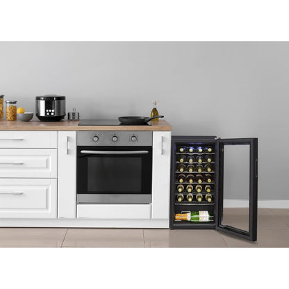 Baridi DH10 28 Bottle Wine Fridge with Digital Touchscreen Controls & LED Light Black - McCormickTools