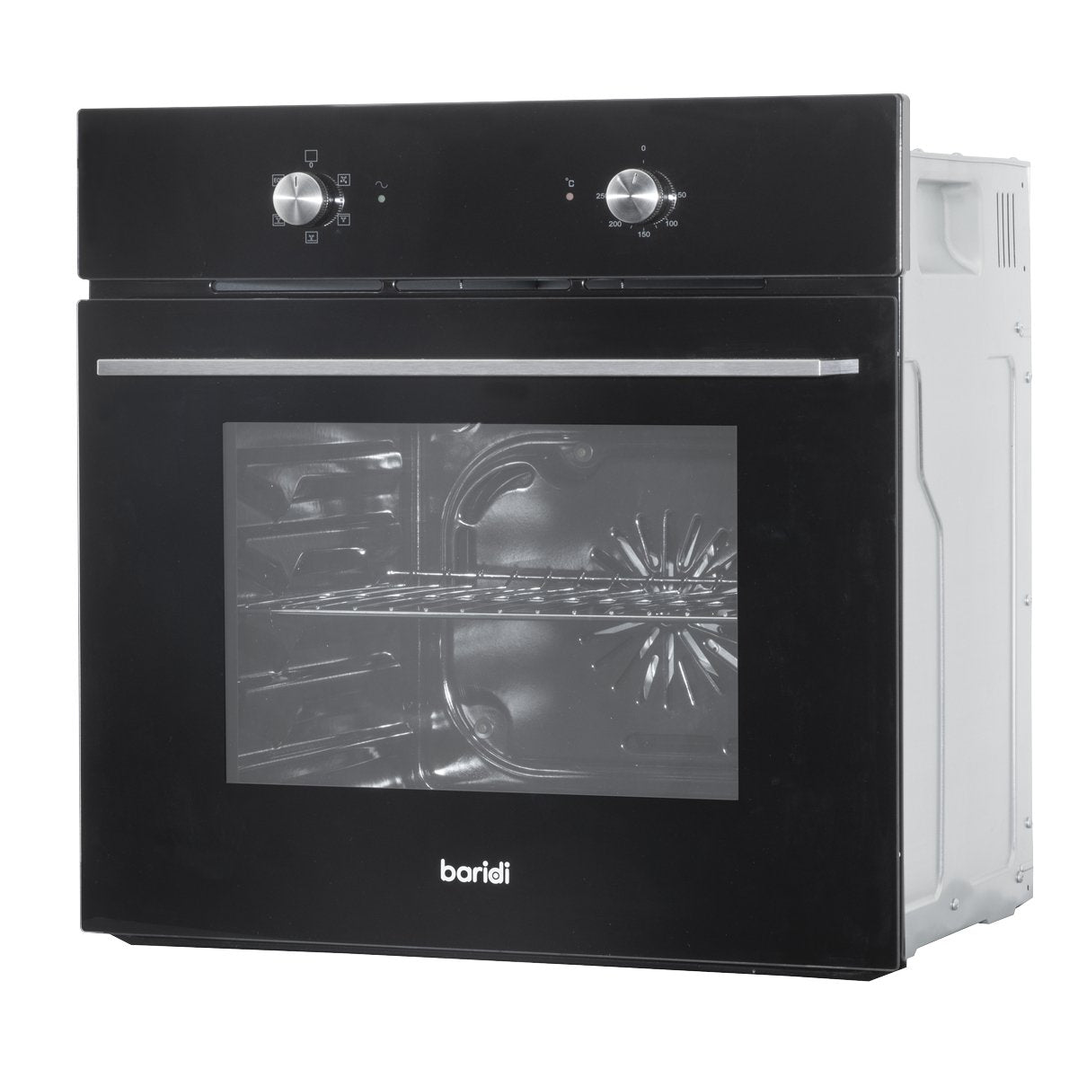 Baridi DH124 60cm Built - In Five Function Fan Assisted Oven 55L Capacity Black - McCormickTools