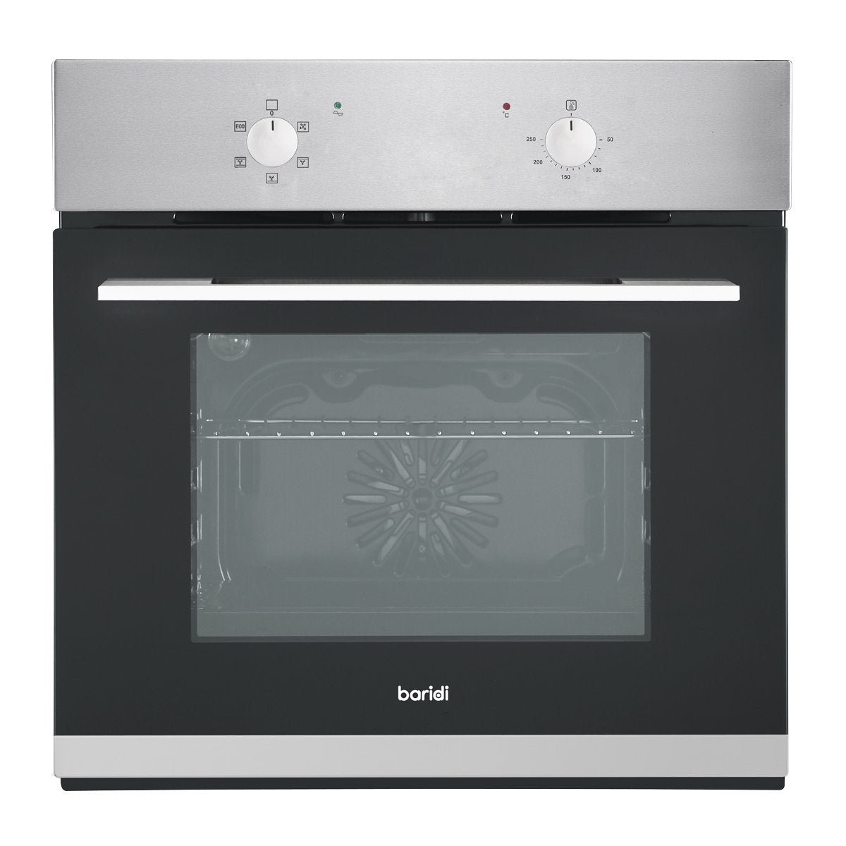 Baridi DH125 60cm Built - In Five Function Fan Assisted Oven 55L Capacity Stainless Steel - McCormickTools