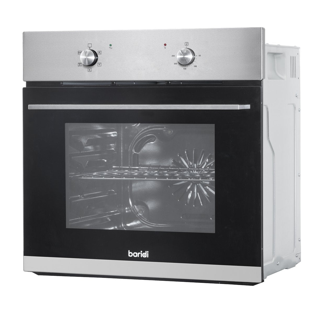 Baridi DH125 60cm Built - In Five Function Fan Assisted Oven 55L Capacity Stainless Steel - McCormickTools