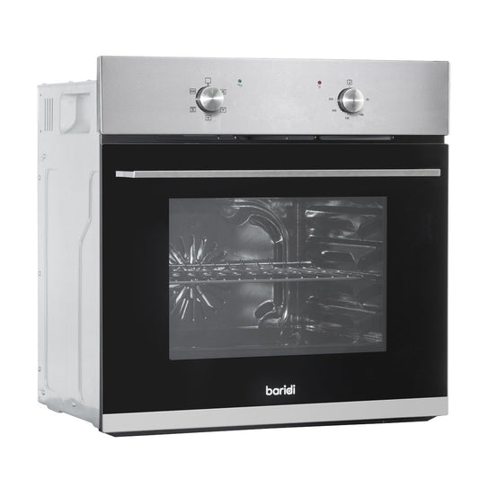 Baridi DH125 60cm Built - In Five Function Fan Assisted Oven 55L Capacity Stainless Steel