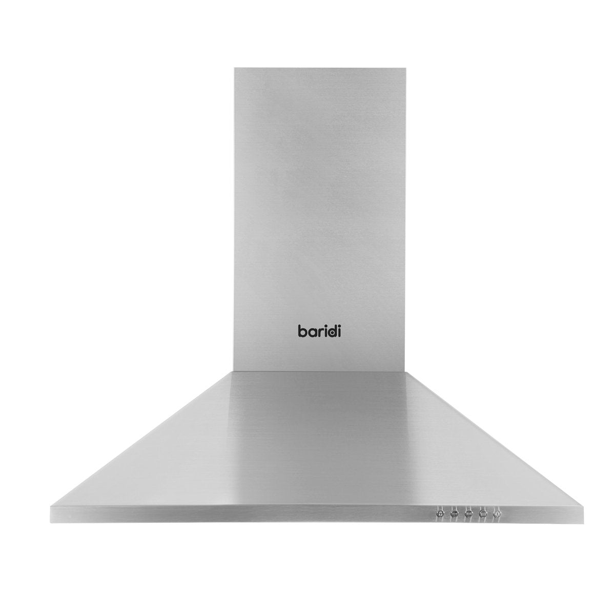 Baridi DH126 60cm Chimney Style Cooker Hood with Carbon Filters Stainless Steel