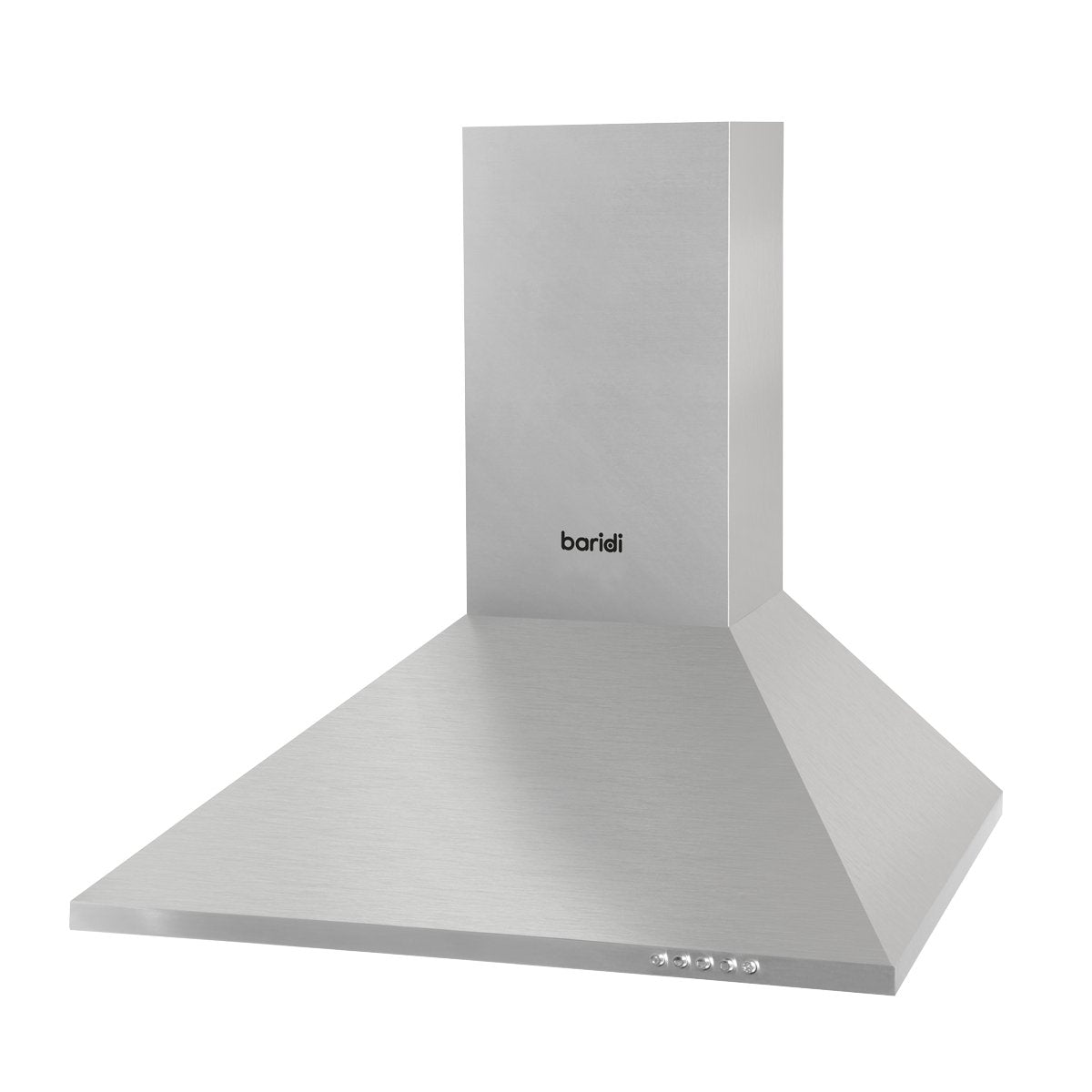 Baridi DH126 60cm Chimney Style Cooker Hood with Carbon Filters Stainless Steel