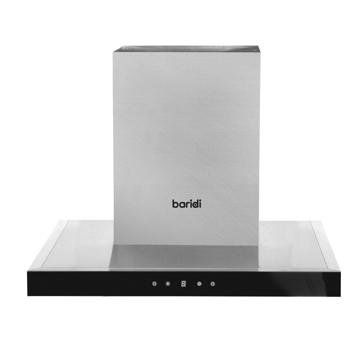 Baridi DH130 60cm T - Shape Chimney Cooker Hood with Carbon Filters Stainless Steel