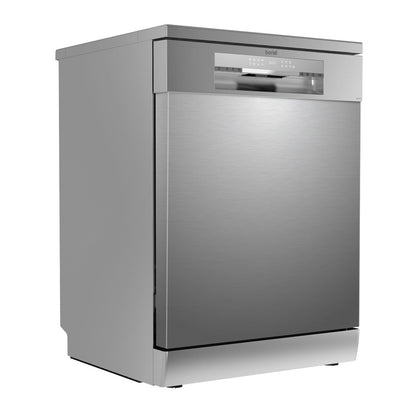 Baridi DH167 Freestanding Dishwasher Full Size Standard 60cm Wide with 14 Place Settings 8 Programs & 5 Functions LED Display Silver - McCormickTools