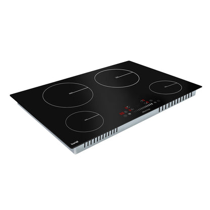 Baridi DH179 77cm Built - In Induction Hob with 4 Cooking Zones 7200W Boost Function 9 Power Levels Touch Control & Timer Hardwired - McCormickTools