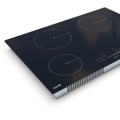 Baridi DH179 77cm Built - In Induction Hob with 4 Cooking Zones 7200W Boost Function 9 Power Levels Touch Control & Timer Hardwired - McCormickTools