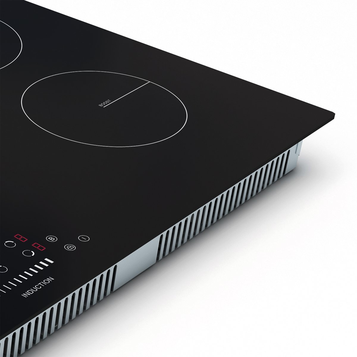 Baridi DH180 90cm Built - In Induction Hob with 5 Cooking Zones 9300W Boost Function 9 Power Levels Slider Touch Control Hardwired - McCormickTools