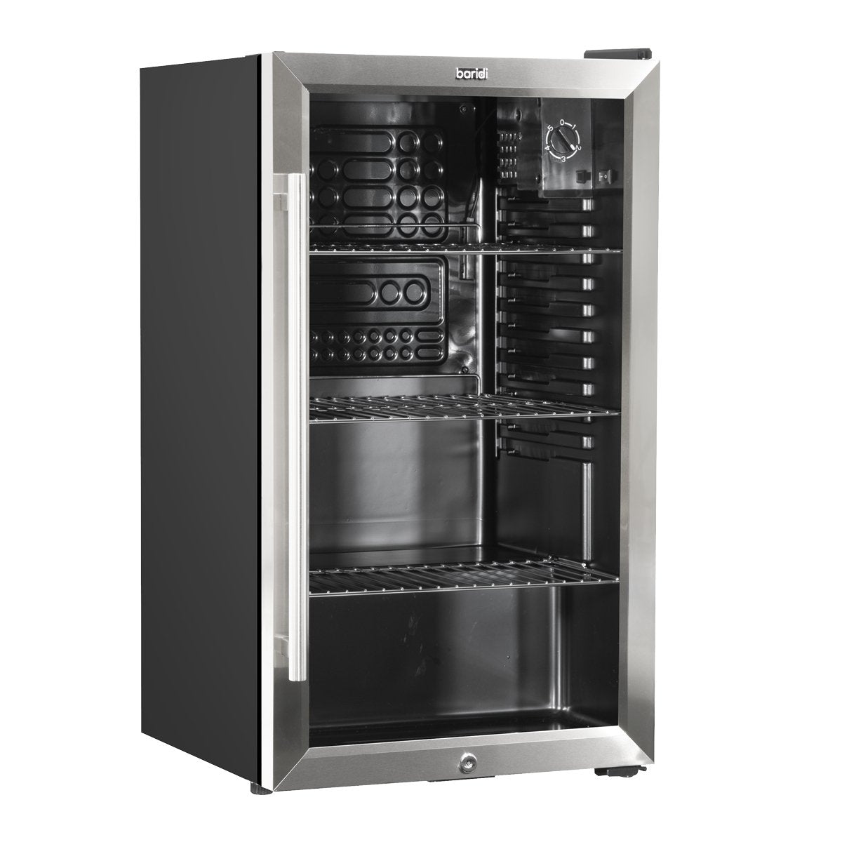 Baridi DH31 Under Counter Wine/Drink/Beverage Cooler/Fridge Built - In Thermostat Energy Class E 85 Litre - Stainless Steel - McCormickTools