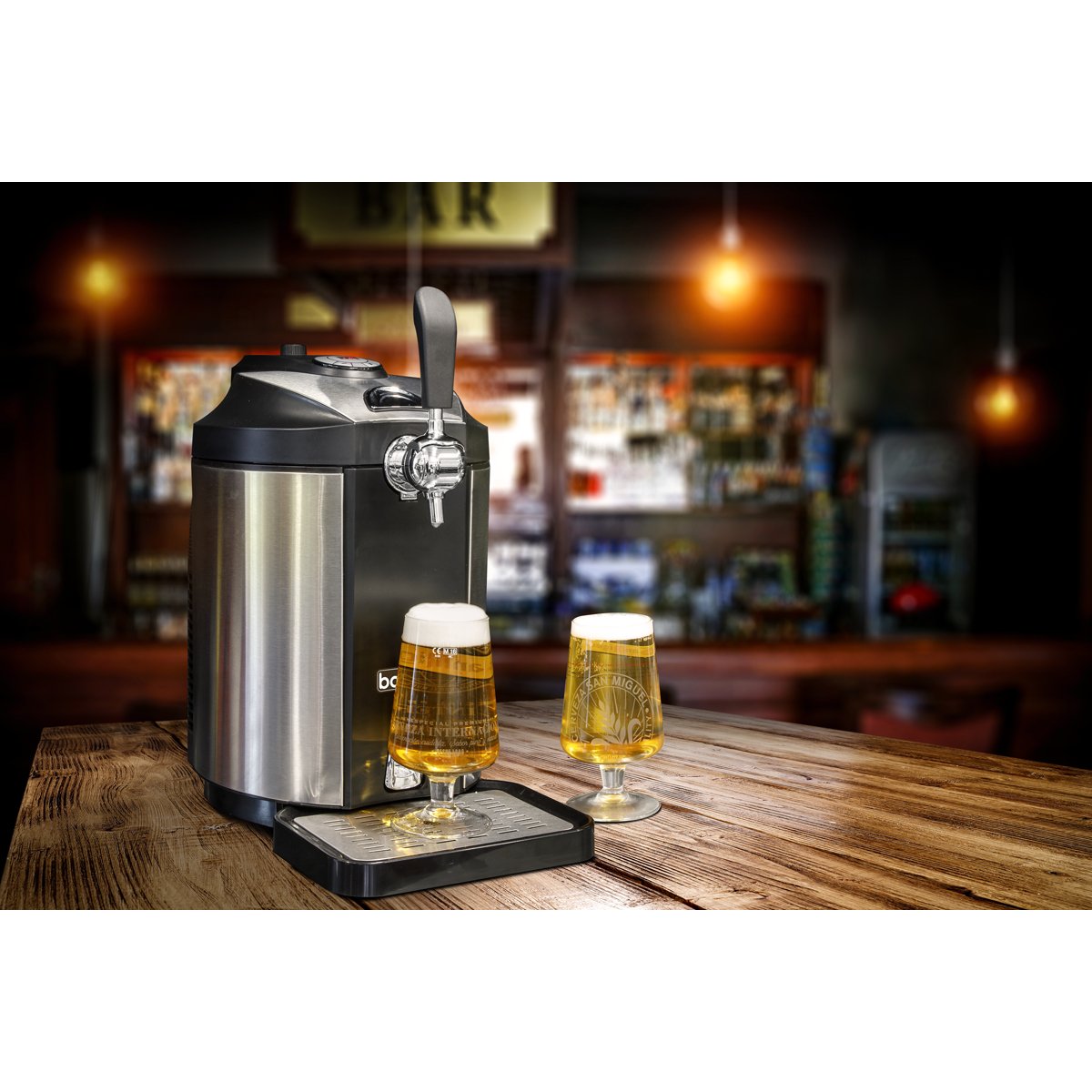 Baridi DH49 5L Mini Keg Beer Dispenser Tap 4°C Integrated Cooling