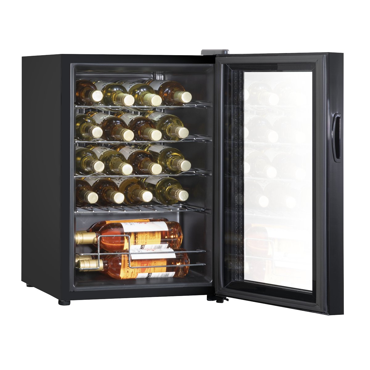 Baridi DH8 Wine Cooler/Fridge Digital Touchscreen Controls LED Light 20 Bottle - Black - McCormickTools