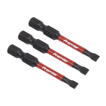 Sealey AK8226 Slotted 4.5mm Impact Power Tool Bits 50mm - 3pc