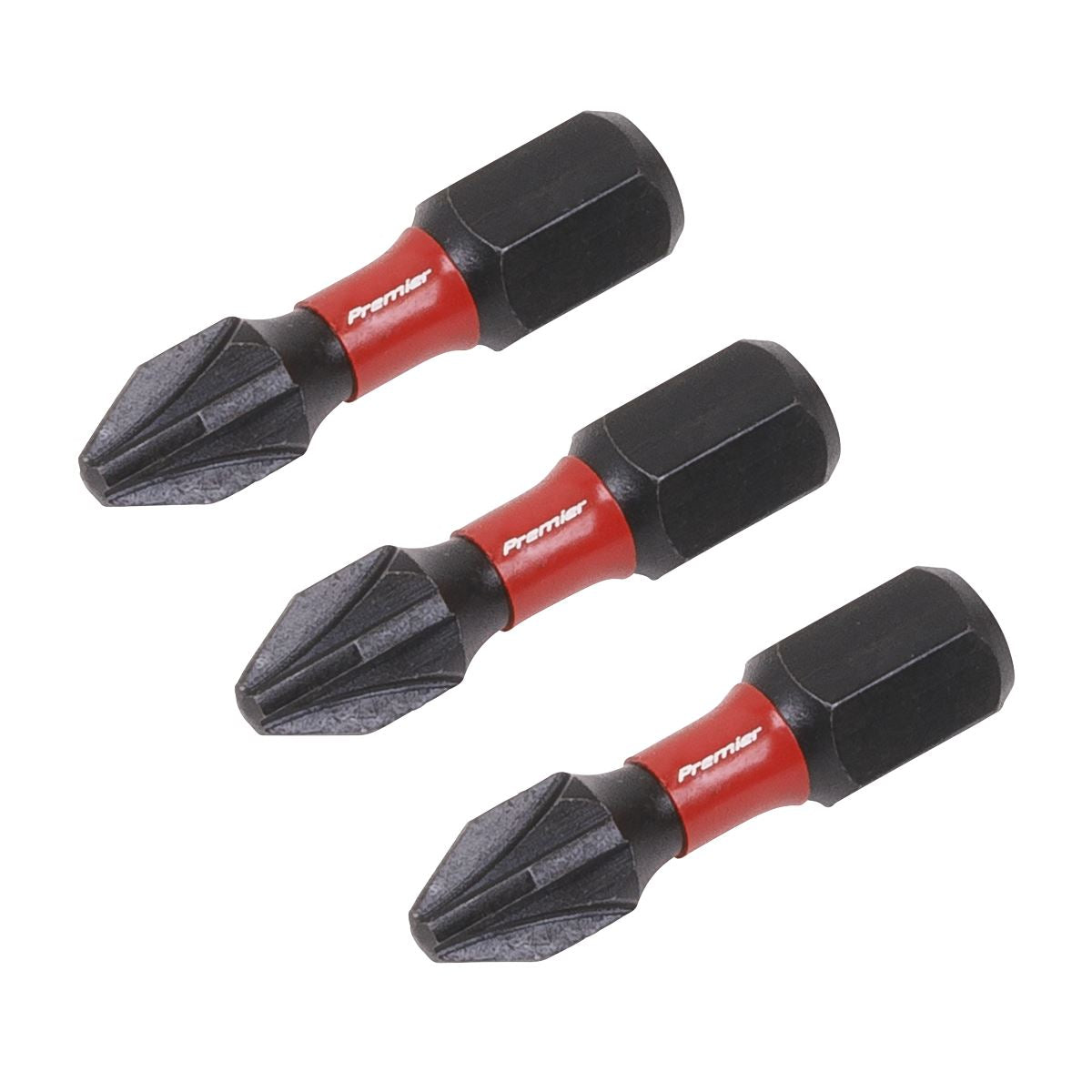 Sealey AK8208 Pozi #2 Impact Power Tool Bits 25mm - 3pc