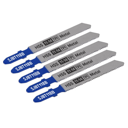 Sealey SJBT118B Jigsaw Blade Metal 92mm 11-14tpi - Pack of 5