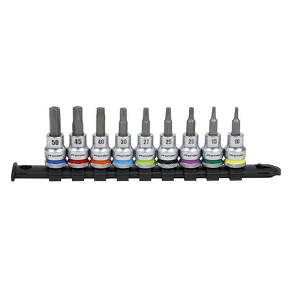 Sealey AK6251 TRX-Star* Socket Bit Set 9pc 3/8"Sq Drive  - Premier Platinum