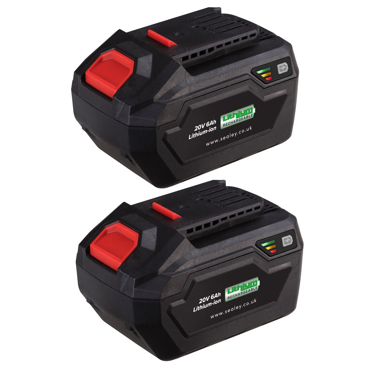 Sealey BK06 Power Tool Battery Pack 20V 6Ah Kit for SV20 Series