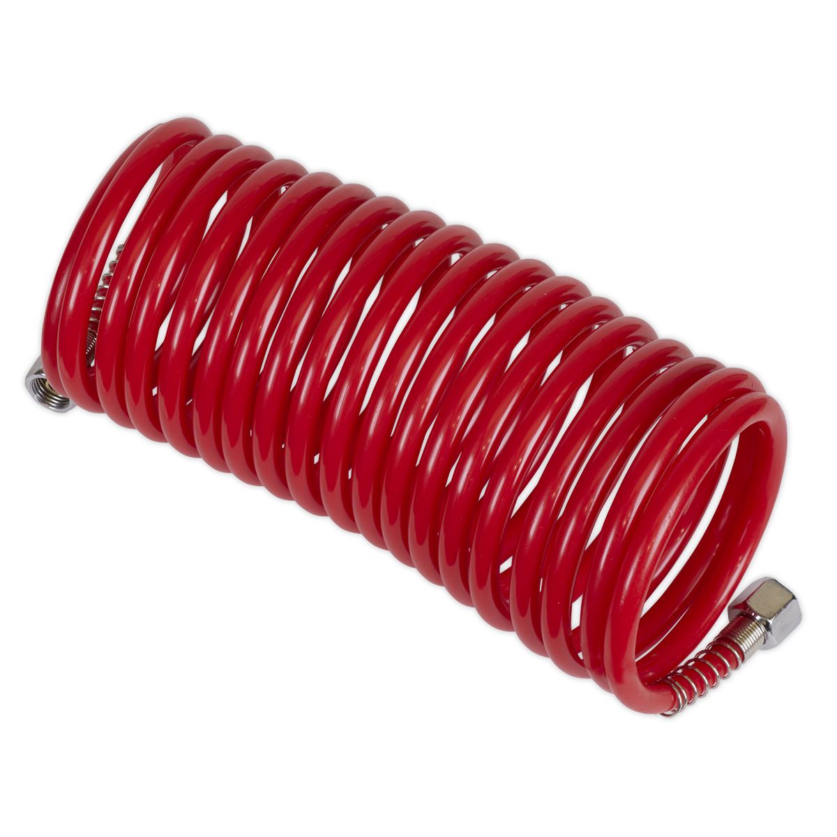 Sealey SA335 PE Coiled Air Hose 5m x Ø5mm with 1/4"BSP Unions