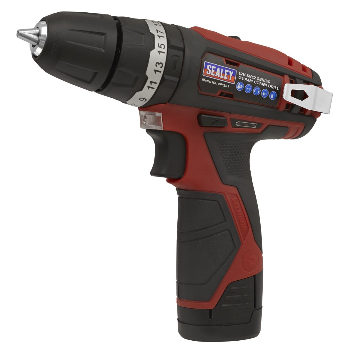 Sealey CP1201 Cordless Combi Drill Ø10mm 12V SV12 Series - Body Only